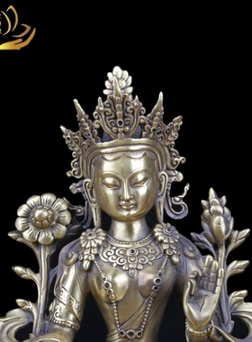 原色纯铜绿度母密宗佛像