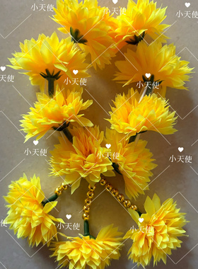 泰国用品佛牌花环挂摆件礼佛精致茉莉稠密挂坠长花串背景四面必达