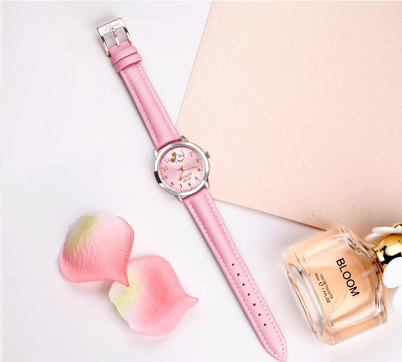 迪士尼女学生女卡通防水夜光电子表 尚渝手表国产腕表