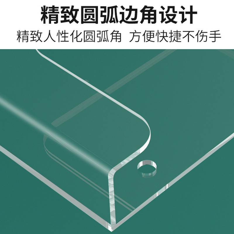 A4亚克力挂墙式资料展示挂架壁挂式资料盒文件挂架报纸夹报刊夹传单架折页架宣传单摆放架宣传册杂志架储物盒 - 图1