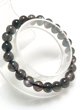 石佑水晶女天然紫光拉长石手链