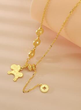 足银9999纯银蝴蝶流苏项链女款2026新款爆款锁骨链送女友闺蜜礼物