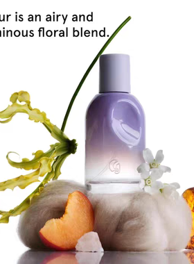 海淘 Glossier You香水浅紫瓶花香调Fleur Eau de Parfum