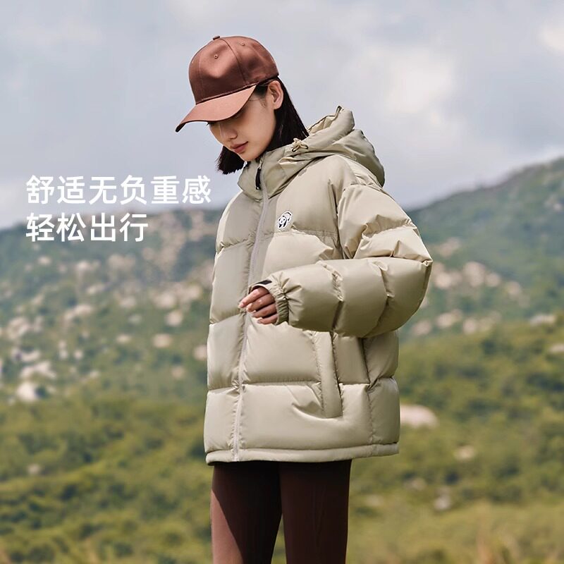 【700蓬】骆驼防泼水羽绒服短款保暖面包服2026冬新款外套小个子