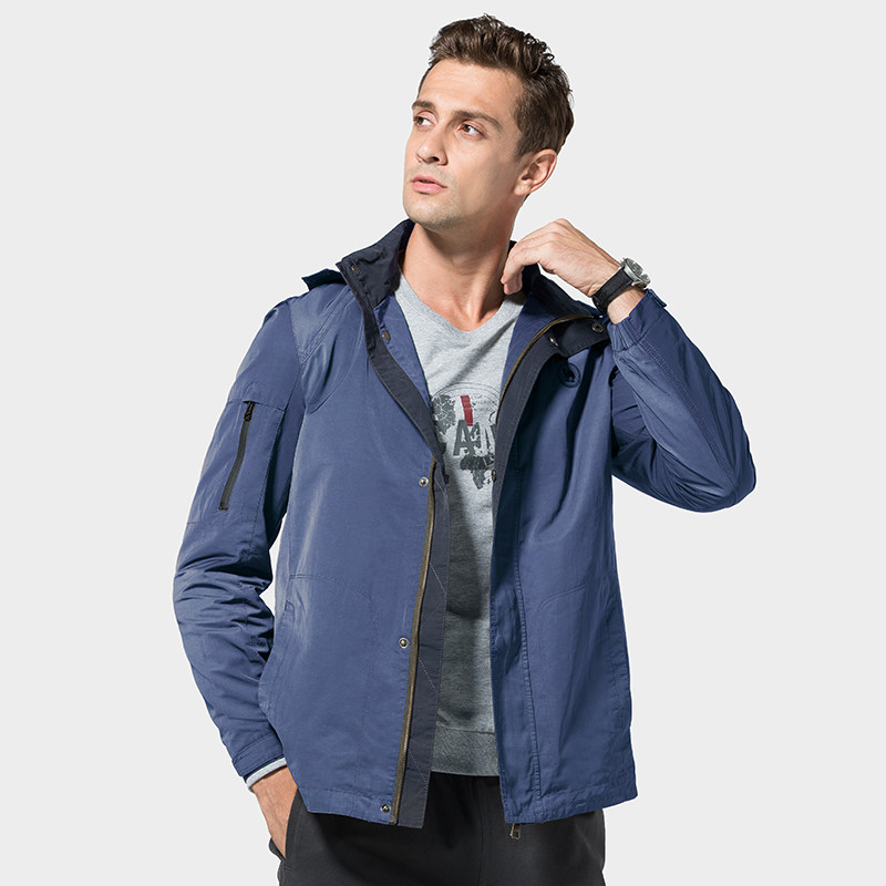 骆驼男装男士2020新款春秋黑色夹克 骆驼国际夹克