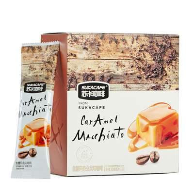苏卡咖啡 奶香醇厚牛乳咖啡粉 速溶咖啡三合一条装咖啡300g