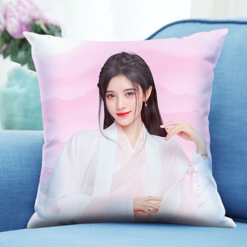 鞠婧祎抱枕DIY定制logo照片两面SNH48创意ins网红款人形图片枕头