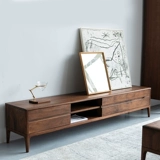 Детский телевизионный шкаф Комбинация журнальный столик Современный минималистская гостиная домохозяйство северное черное ореховое дерево