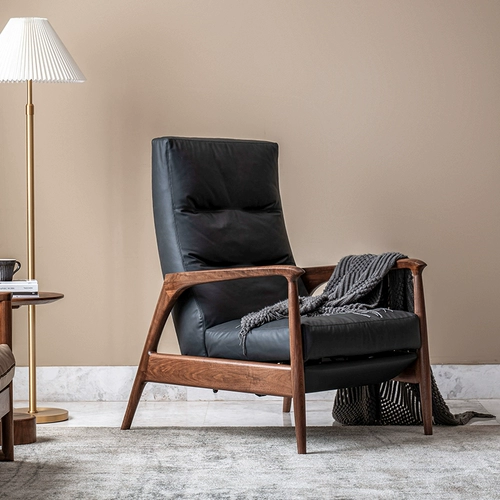 Функция детской мебели диван стул черный ореховый орех северная гостиная ленивая ложь может регулировать одиночное кресло