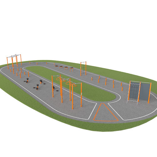 户外广场健身器材公园小区多功能体能训练拓展健身架街头健身组合 - 图0