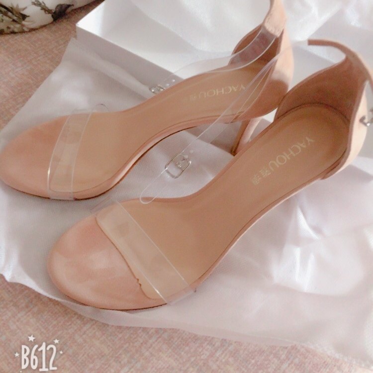 2025新款夏季纯欲气质绝美不累脚透明一字带高跟鞋凉鞋简约,淘宝优惠券,粉丝福利购,淘宝优惠卷