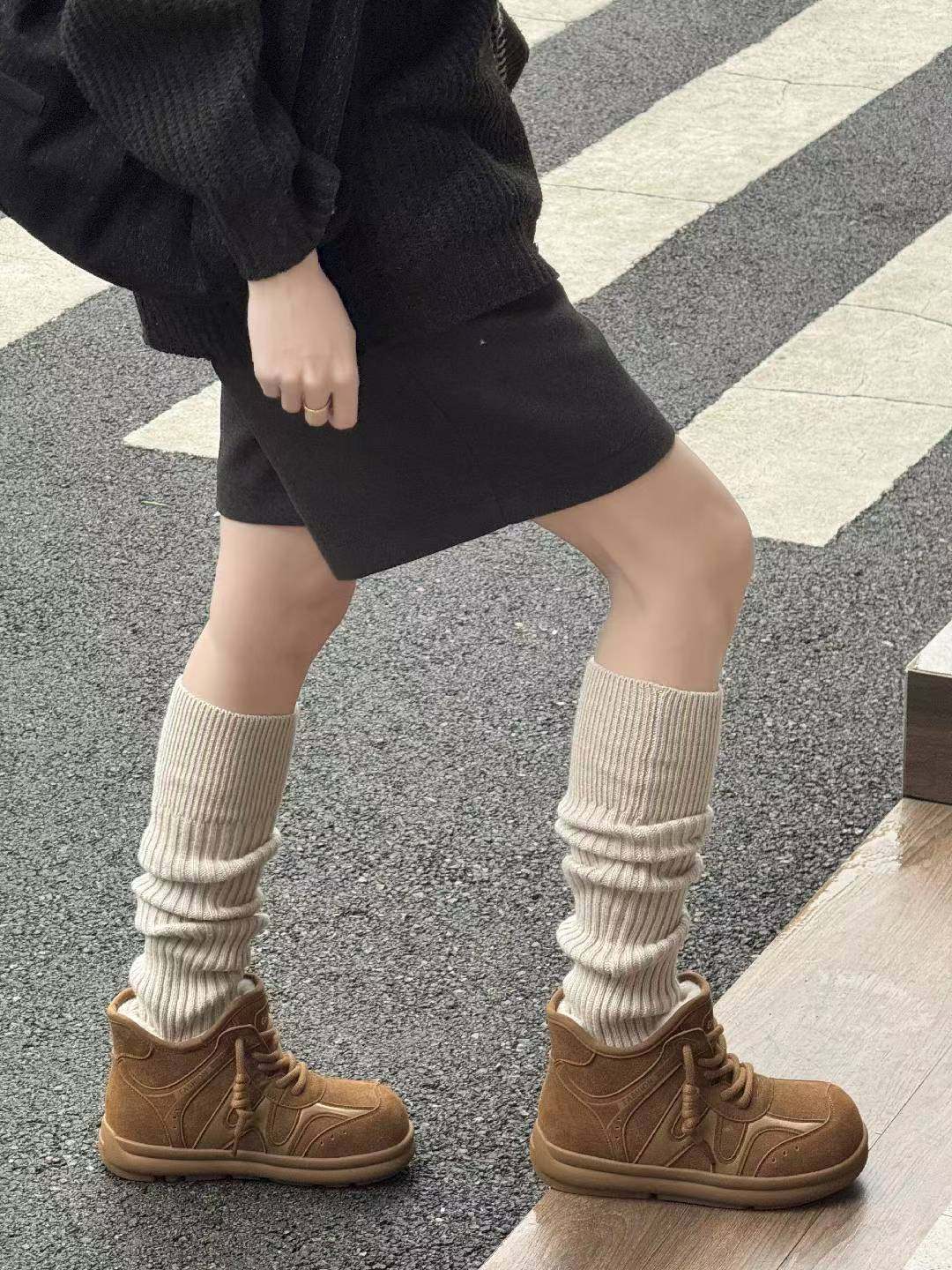 韩版2025新款冬季厚底增高显瘦休闲鞋雪地靴女面包鞋大棉鞋潮鞋,淘宝优惠券,粉丝福利购,淘宝优惠卷