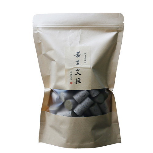 2×3cm若草艾柱三年陈古法纯手工石磨艾绒艾灸条艾段家用正品70柱 - 图3