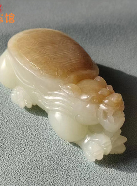 108克原石尚品檀龙龟籽料手把件