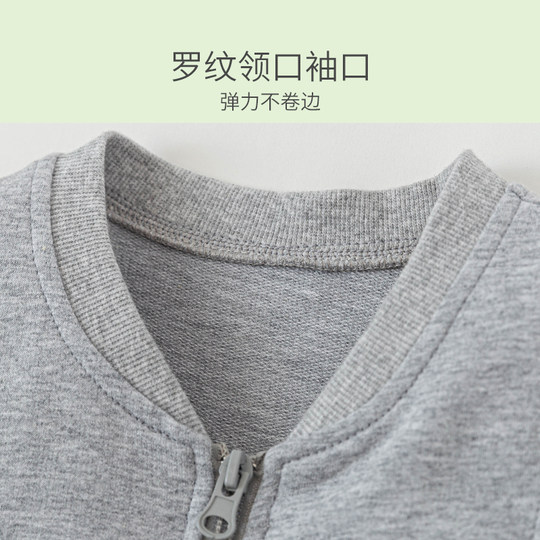 儿童春秋纯棉薄款学生马甲中大童男童马夹背心外穿坎肩休闲春款