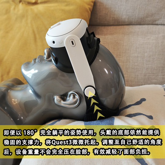 Quest3 head-mounted and reclining Quest3S/2 accessories