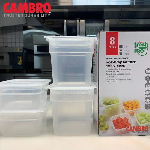 美国CAMBRO食品保鲜盒冰箱专用密封厨房收纳带盖商用冷藏冻分装盒 - 图0