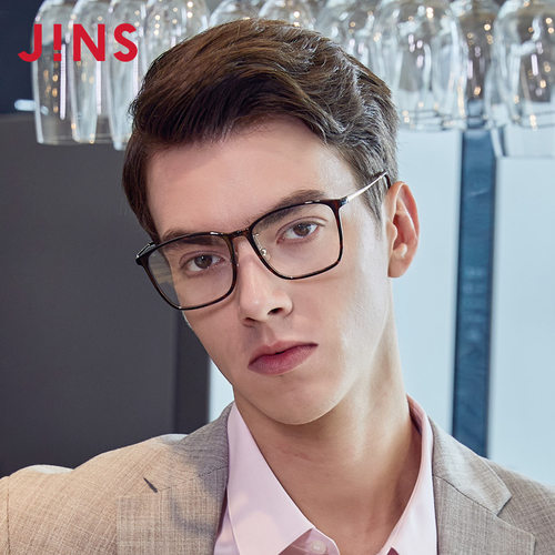 JINS睛姿含镜片TR轻量男女近视镜可配防蓝光镜片LRF19S123 - 图1