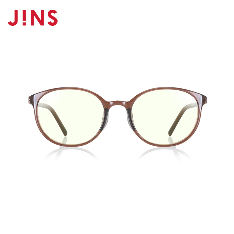 JINS睛姿防蓝光镜防辐射眼镜减龄复古圆框升级定制镜片FPC23S003