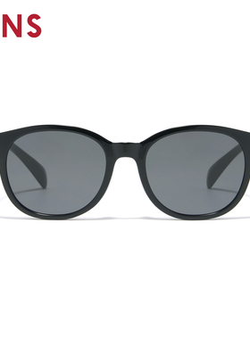 JINS睛姿太阳眼镜新品圆框女复古大框防晒墨镜防紫外线URF26S066