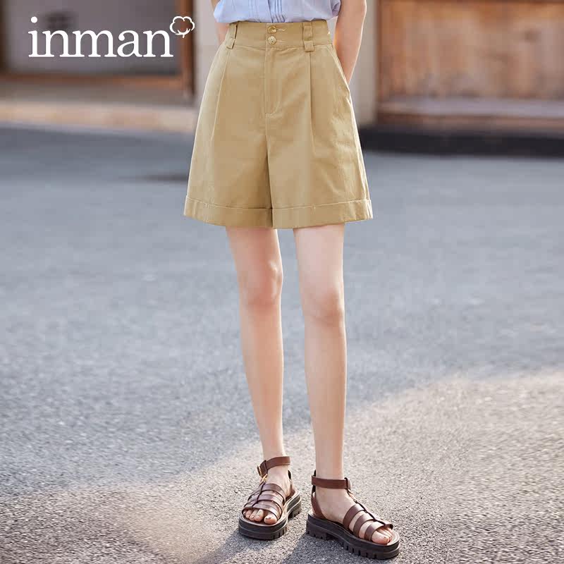 茵曼全棉百慕大2023夏季新款休闲裤 茵曼筱茵休闲裤