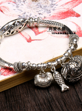 寒武纪周雨彤唐印椭圆花球手链