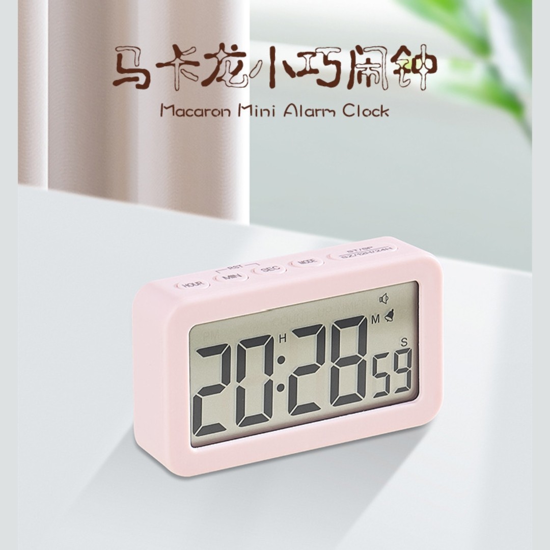 新款多功能带秒电子钟计时器台式数字闹钟带秒针提醒器学生宿舍,淘宝优惠券,粉丝福利购,淘宝优惠卷