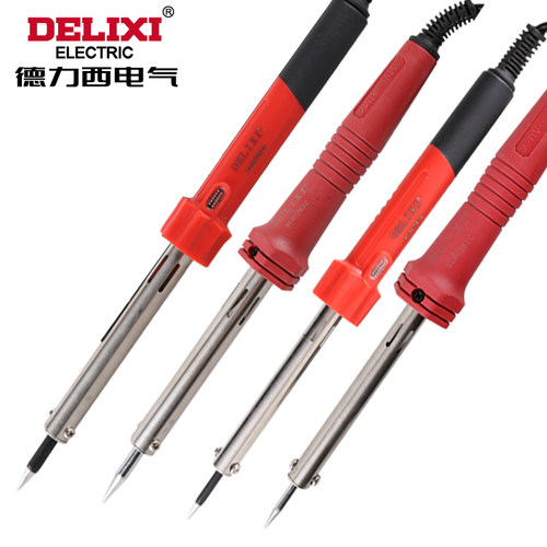 德力西电气电烙铁 焊接30W60W小型迷你家用锡焊恒温可调温电烙铁 - 图3