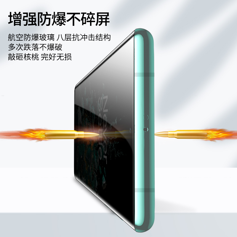 适用一加acepro钢化膜一加ace防窥膜1+ace手机膜oneplusace全屏覆盖oppo蓝光护眼防爆防摔抗指纹水凝膜无白边 - 图2