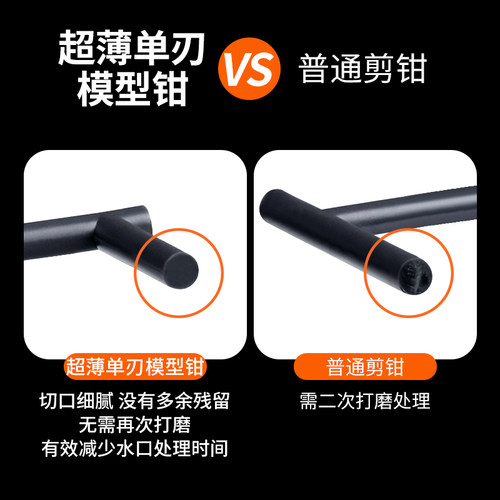 高达模型拼装工具模型钳超薄单刃剪钳迷你剪钳锋芒水口钳打磨套装 - 图1