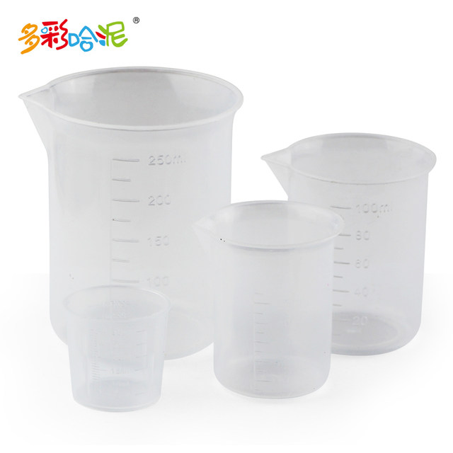 Crystal drop glue curing water measuring cup measuring cylinder measuring tool with scale measuring cup ml solution cup plastic measuring cup liquid