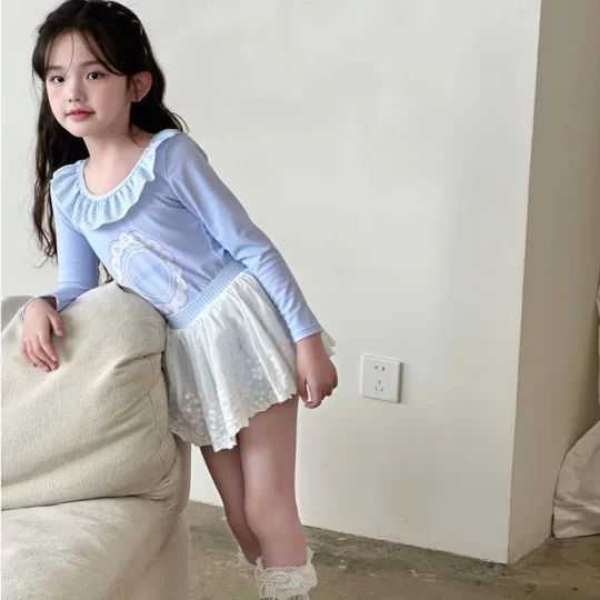 儿童泳衣女童分体欧若风防晒速干度假游泳衣品质泳装夏季新款101