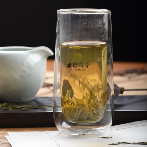 峨眉雪芽 2026新茶高山雀舌绿茶100g 春茶嫩芽蓝罐装自饮 - 图3