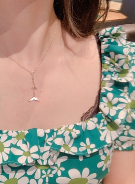 海豚尾人鱼姬高级感新款潮项链