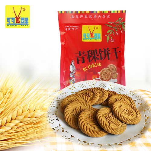 可可西里青稞饼干青海西藏特产粗粮饼干196g*3袋休闲零食 - 图1