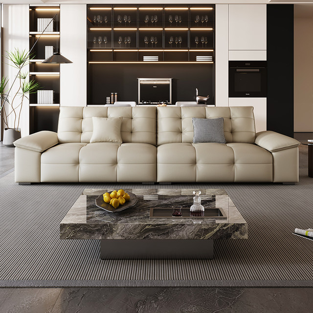 Xinbaili Italian minimalist ecological genuine leather sponge for home use