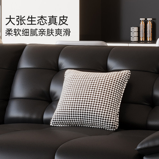 Xinbaili Italian minimalist ecological genuine leather sponge for home use