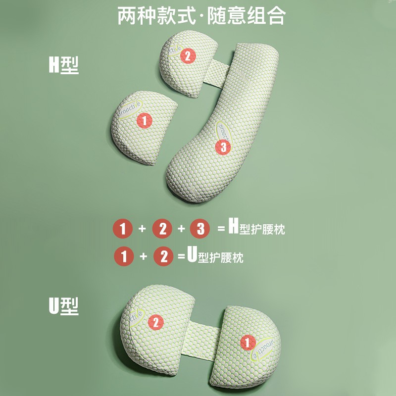 多米贝贝(Tomibaby)孕妇枕护腰侧睡枕托腹H型睡觉侧卧垫枕头用品 - 图0