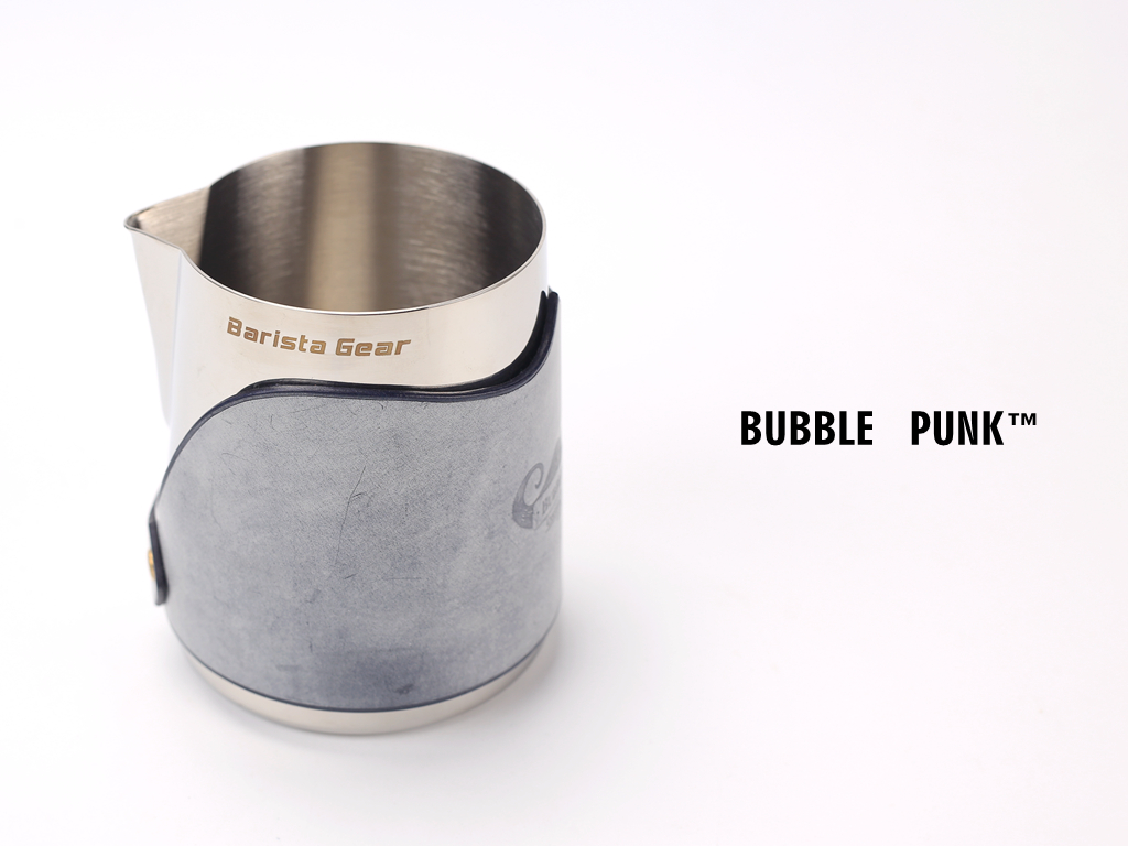 可定製LOGO 牛皮Barista Gear無把手尖嘴拉花杯皮套 奶缸/奶泡杯
