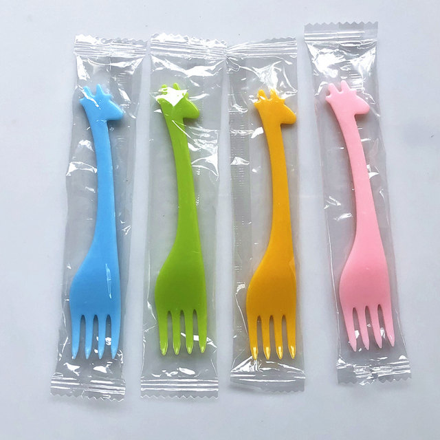Fruit fork pastry four-tooth deer cartoon