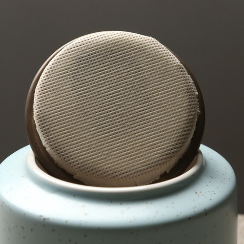 苏氏陶瓷（SUSHI CERAMICS）茶叶罐经典亚光铁锈茶具配件（蓝） - 图0