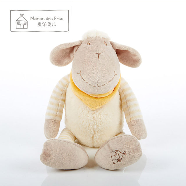 ພາສາຝຣັ່ງ Menon Belle ຂະຫນາດນ້ອຍ woolen plush toy doll ເດັກນ້ອຍ companion ສະດວກສະບາຍ doll ນອນຫມອນລູກແກະງາມ