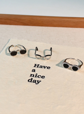 迷你眼镜戒指高级设计感