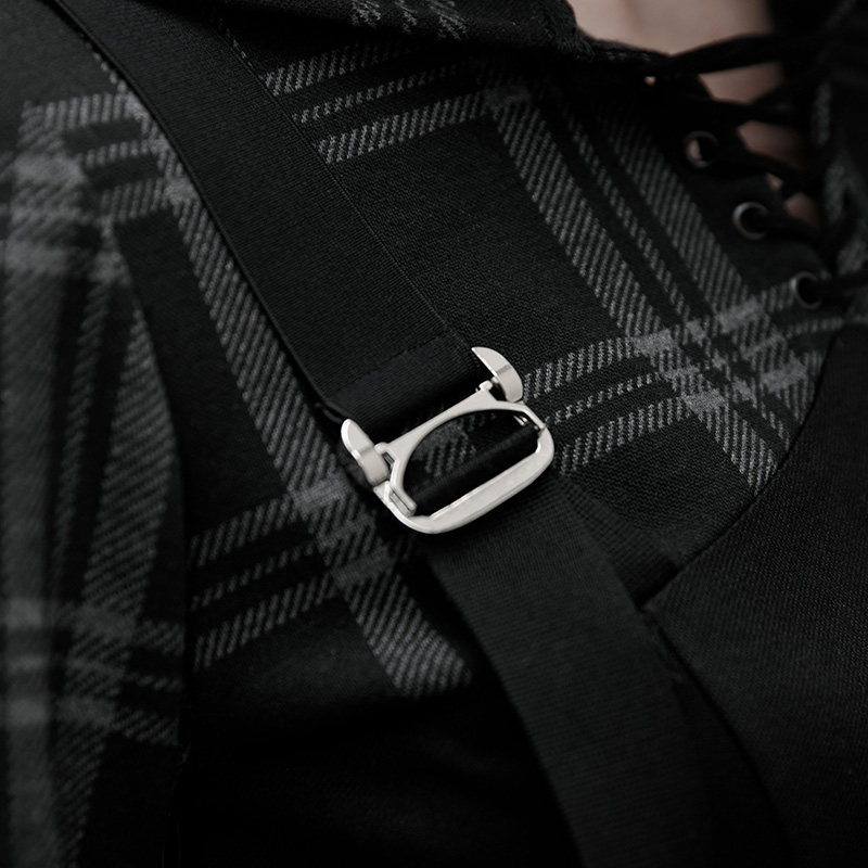 假两件拼接炸街ins可盐可甜连衣裙 punkrave连衣裙