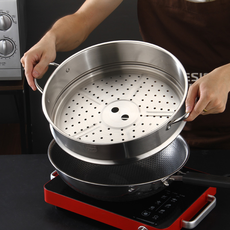 蒸屉家用不锈钢蒸盘电饭煲蒸笼蒸锅笼屉加高蒸架隔层篦子蒸饭蒸格,淘宝优惠券,粉丝福利购,淘宝优惠卷