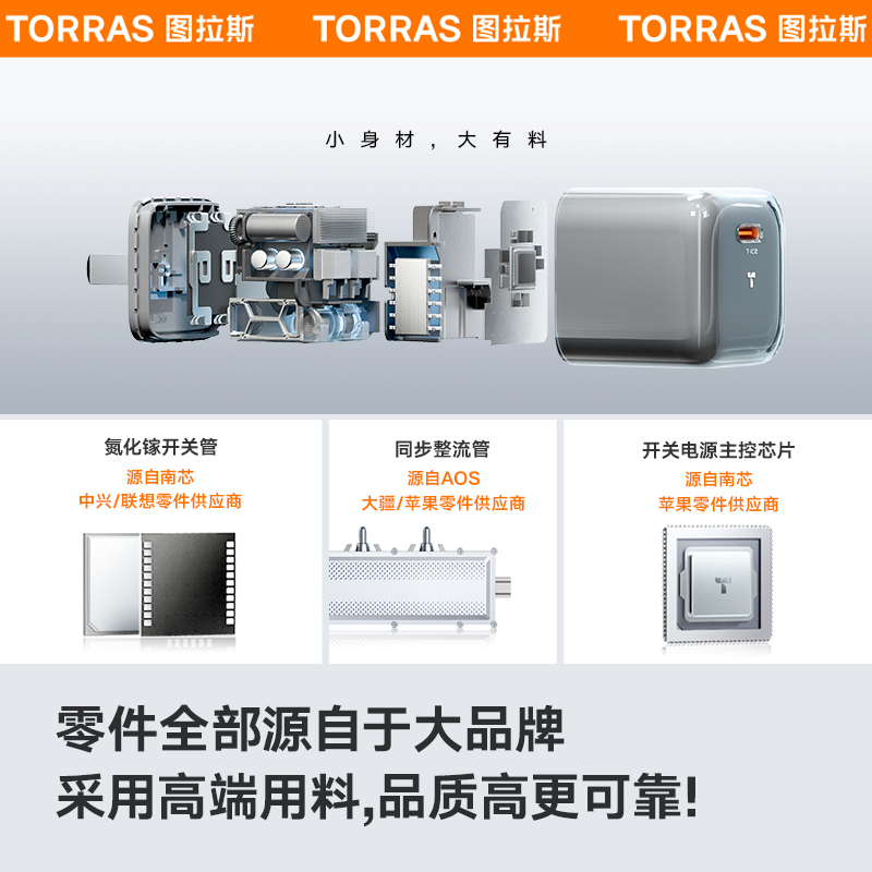 图拉斯小冰块适用苹果15充电器线iPhone14ProMax快充头双typec手机iPad平板13数据线正品一套装PD插30w12USB-图3