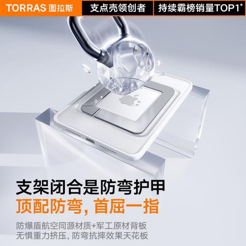 图拉斯iPad支点壳Mini7保护壳2026新款平板套迷你6适用苹果8.3寸官带笔槽防摔防弯轻薄支架亚克力全包8高级壳 - 图1