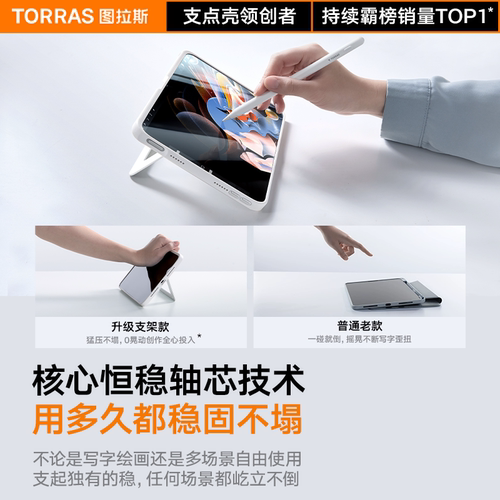 图拉斯iPad支点壳Mini7保护壳2026新款平板套迷你6适用苹果8.3寸官带笔槽防摔防弯轻薄支架亚克力全包8高级壳 - 图2