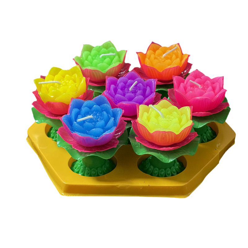 高脚七彩莲花酥油灯4小时荷花无烟蜡烛还愿许愿寺庙佛堂供灯,淘宝优惠券,粉丝福利购,淘宝优惠卷