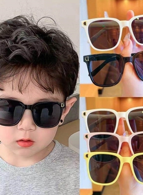 男女童墨镜走秀酷气质男童女孩男款个性墨镜儿童明星同款遮阳镜